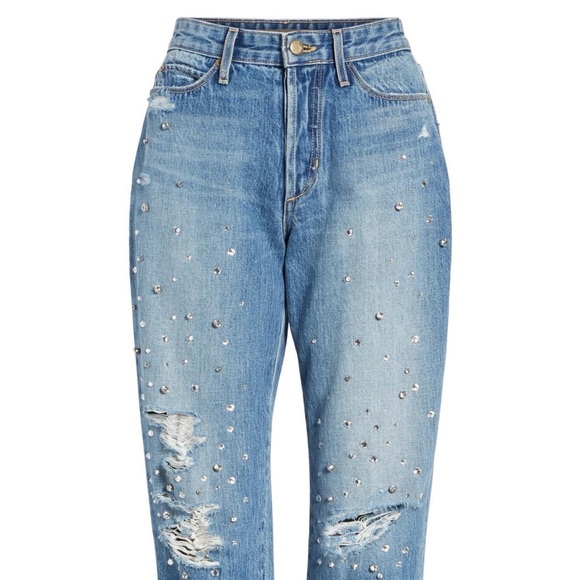 Joe Jeans Smith Rhinestone Crop Boyfriend Jeans - Picture 8 of 8